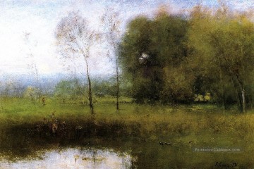 Summer Montclair aka New Jersey Paysage paysage Tonalist George Inness Peinture à l'huile